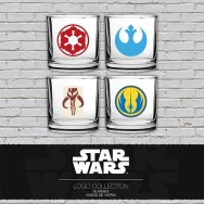 STAR WARS - SET DI 4 BICCHIERI CON LOGHI