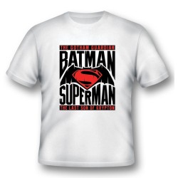 BATMAN V SUPERMAN LOGO - T-SHIRT L