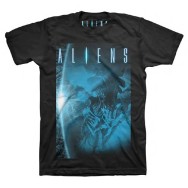 ALIENS - BLUE LOGO T-SHIRT L