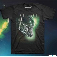 ALIENS - BLUE LOGO T-SHIRT L