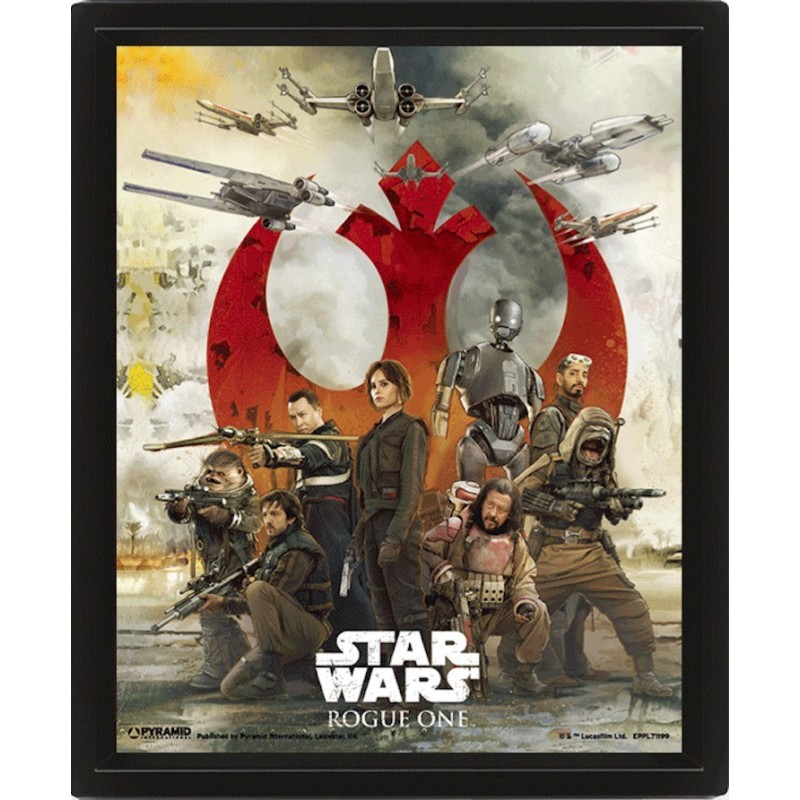 STAR WARS ROGUE ONE POSTER 3D LENTICULAR